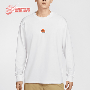 圆领复古户外针织透气长袖 Nike T恤 Lungs男士 ACG 耐克 正品