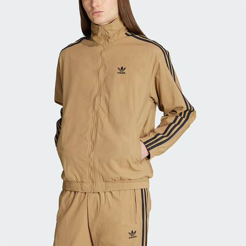Adidas/阿迪达斯正品三叶草男士运动复古梭织立领夹克外套JY1333