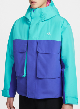 Nike/耐克正品Skull Peak男士防风宽松连帽拒水夹克FV8682-346