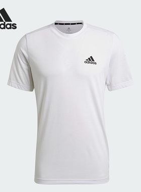 Adidas/阿迪达斯官方正品夏季新款男子跑步运动透气短袖T恤GT5558