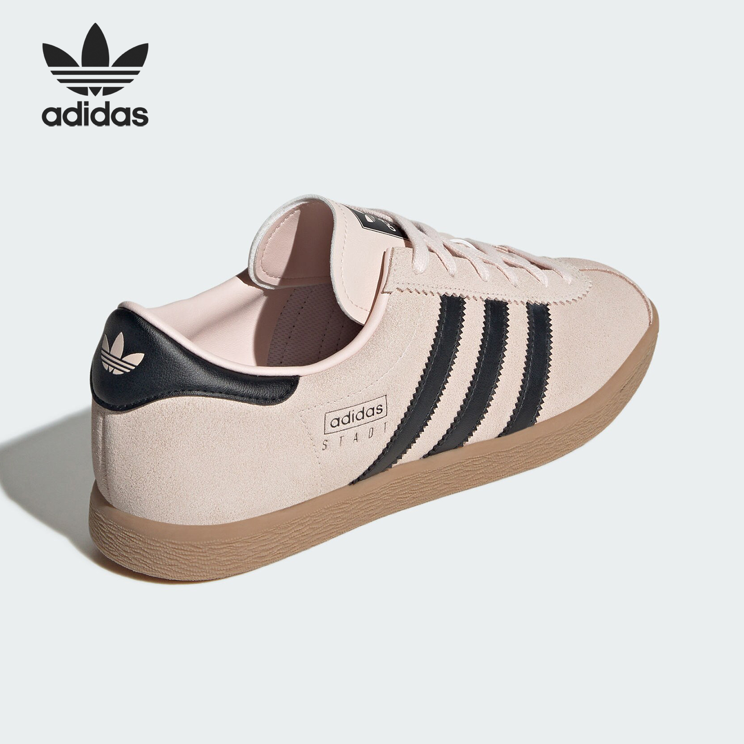 Adidas/阿迪达斯正品三叶草.户外麂皮薄底轻便休闲板鞋JR6347