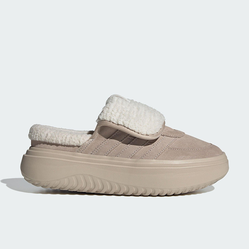 Adidas/阿迪达斯正品GRAND COURT女士休闲保暖厚底耐磨棉鞋JS4997