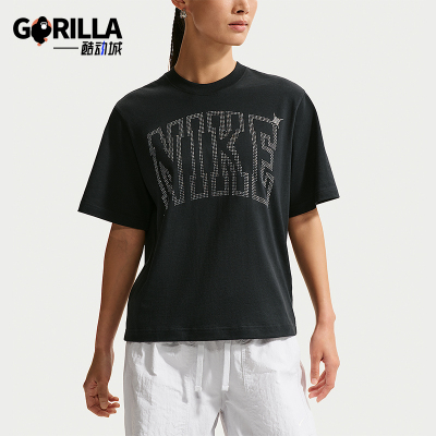 Nike/耐克正品Sportswear女士宽松运动休闲经典短袖T恤IR7839-010