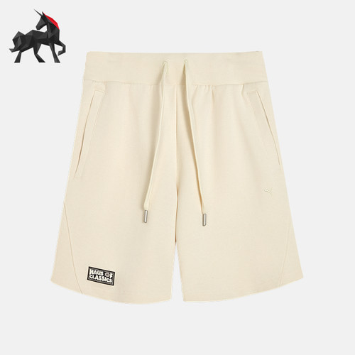 Puma/彪马正品夏季男女徽章抽绳简约透气轻盈经典短裤631562-87