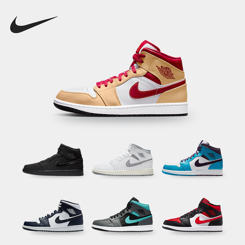 耐克男子潮流运动复古篮球板鞋