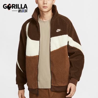 耐克男士拼接宽松保暖运动外套