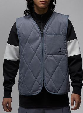 Nike/耐克正品JORDAN男士运动高尔夫保暖宽松棉马甲HQ8680-075