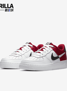 Nike/耐克正品Air Force 1 GS女子大童休闲透气板鞋CK0502-600