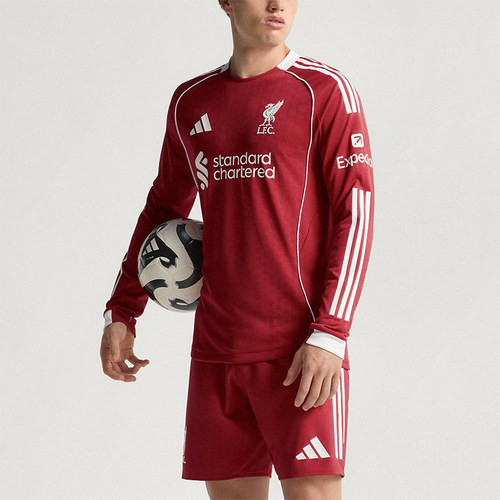 Adidas/阿迪达斯正品LIVERPOOL男士圆领足球训练修身长袖JV6445