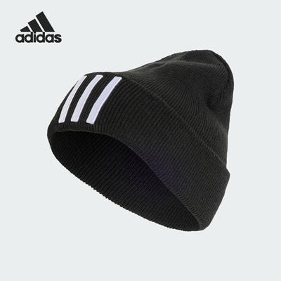 Adidas/阿迪达斯正品3S BEANIE男女款休闲针织运动帽IT4639