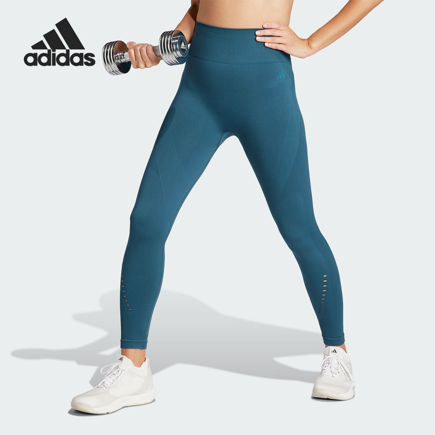 Adidas/阿迪达斯官方正品新款女子弹力紧身高腰健身运动裤HY3859,运动服/休闲服装,运动长裤,淘宝优惠券,粉丝福利购,淘宝优惠卷