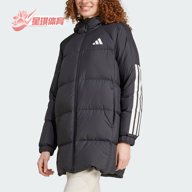 阿迪达斯女士抗风羽绒服