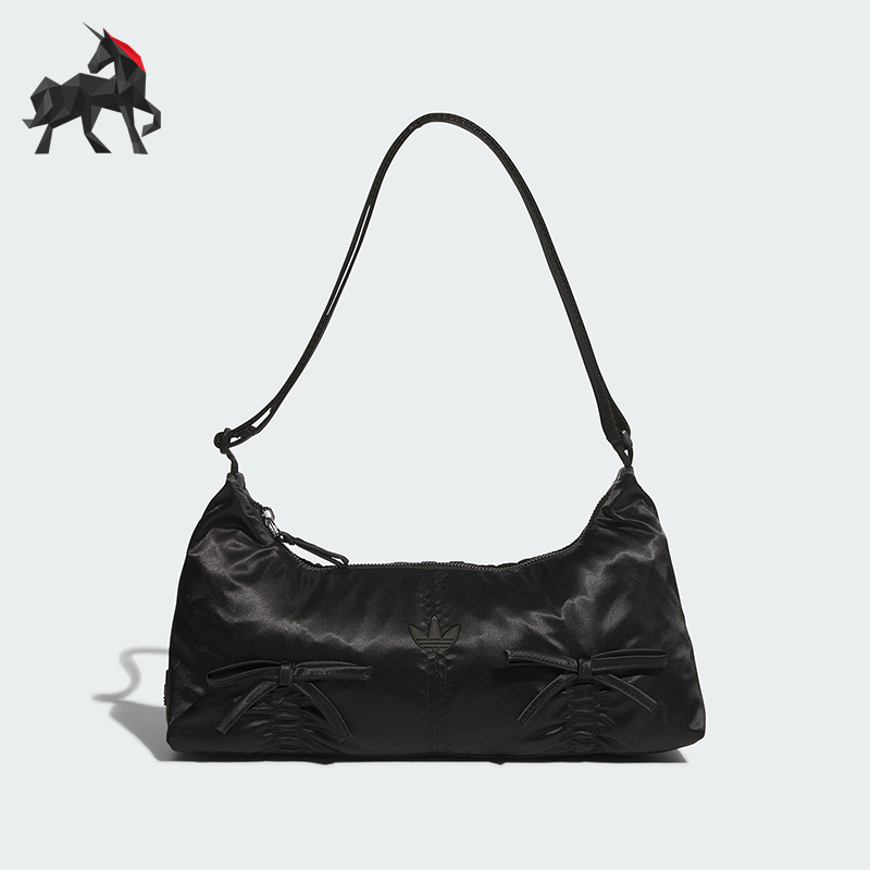 Adidas/阿迪达斯正品三叶草女士经典蝴蝶结法棍单肩挎包KC2770