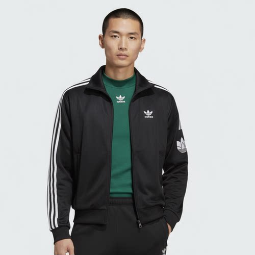 Adidas/阿迪达斯正品三叶草男女复古立领运动宽松外套JL8397