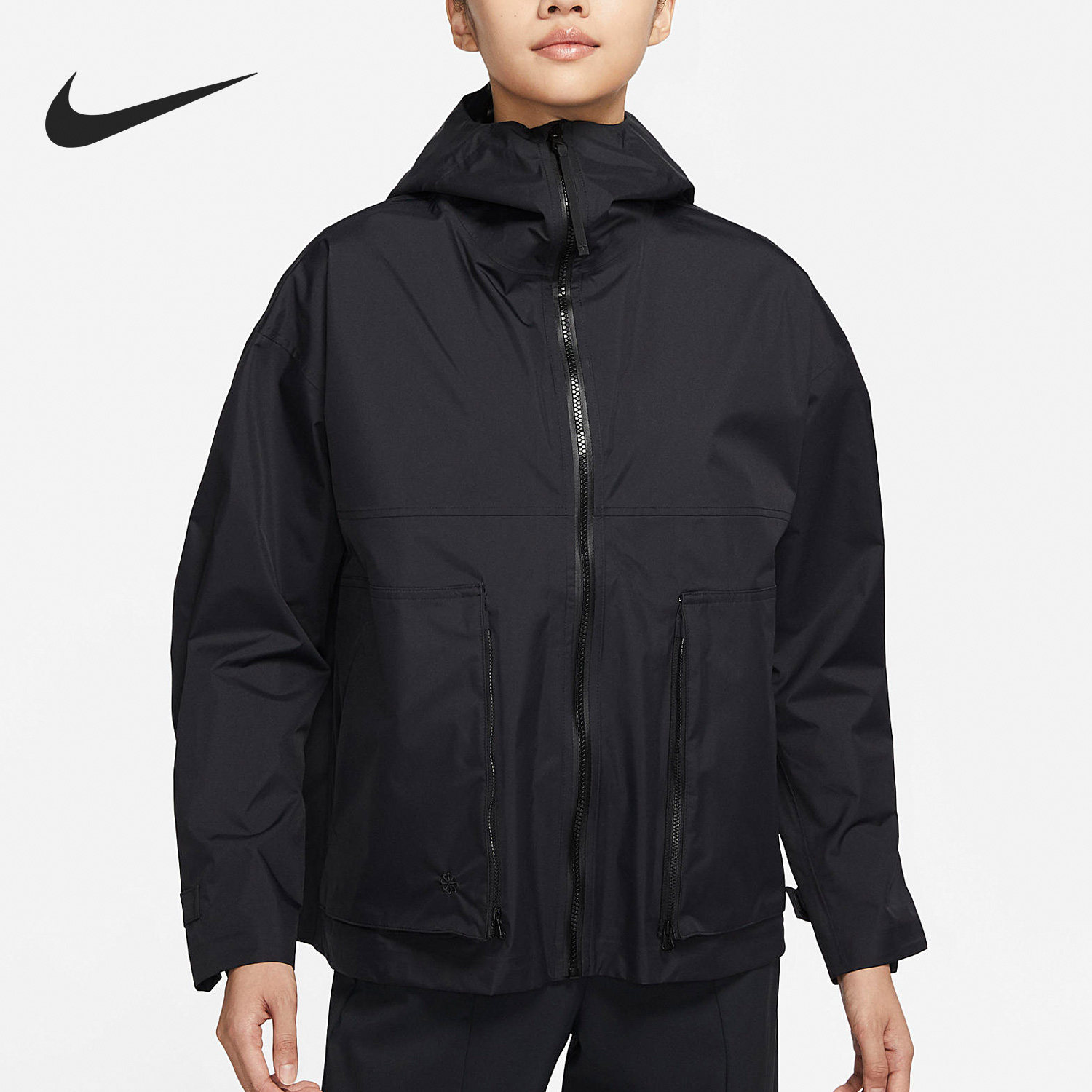 nike/耐克官方正品秋季新款女子运动休闲宽松连帽外套dq6662-010