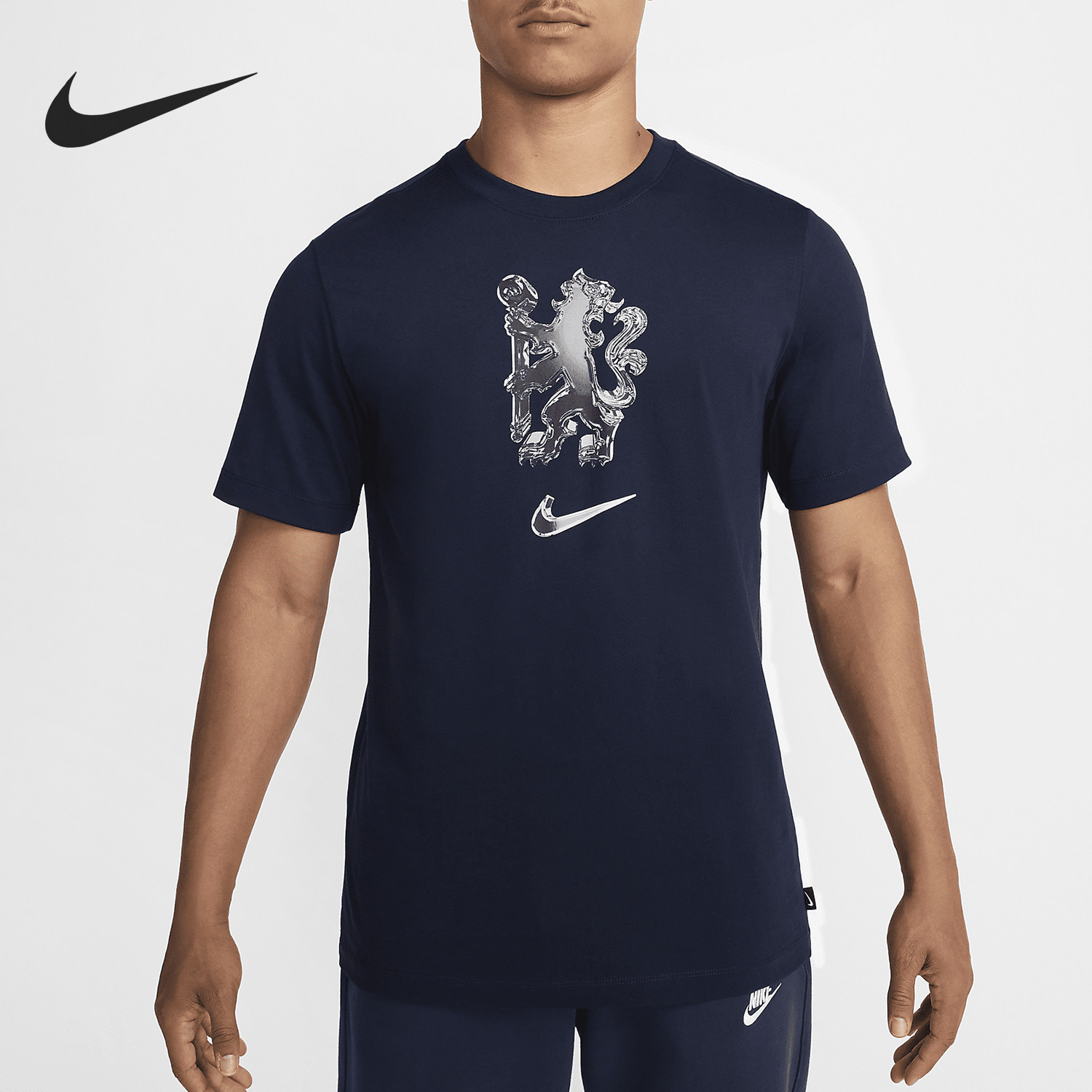 Nike耐克正品Chelsea FC男修身圆领足球俱乐部短袖T恤HF0900-451