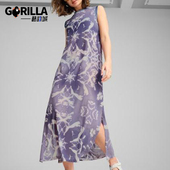 潮流印花透气开衩连衣裙629832 Puma 女士休闲时尚 夏季 彪马正品