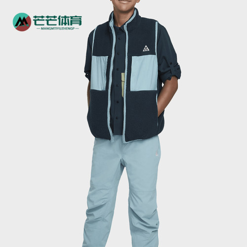 耐克大童拼接双面休闲运动马甲