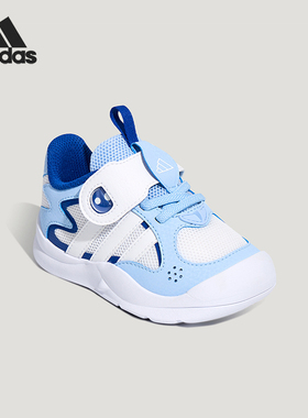 Adidas/阿迪达斯正品新款婴童防滑透气经典魔术贴运动鞋KH6635