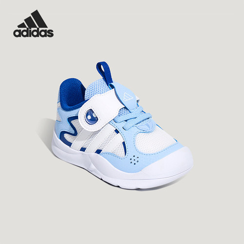 Adidas/阿迪达斯正品新款婴童防滑透气经典魔术贴运动鞋KH6635