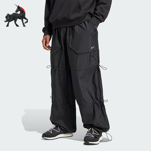 梭织长裤 Adidas IY8046 女士宽松时尚 新款 阿迪达斯正品 秋季