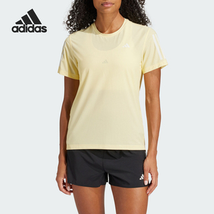 Adidas 新款 女士简约透气训练运动短袖 T恤IV5489 阿迪达斯正品