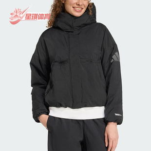 TECH Adidas CITY JKT女士连帽保暖宽松棉服JW1886 阿迪达斯正品