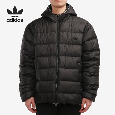 Adidas/阿迪达斯正品三叶草男子保暖运动双面羽绒服 GE1282