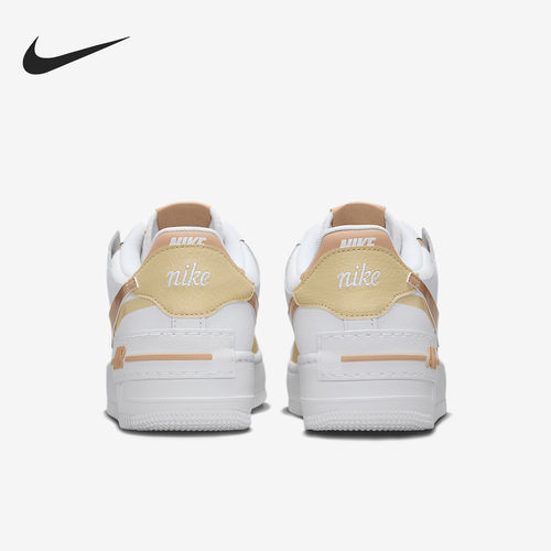 Nike/耐克正品Air Force 1女士气垫减震耐磨板鞋DZ1847-111