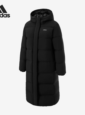 Adidas/阿迪达斯官方正品2025冬季款女士连帽保暖羽绒服JL9622