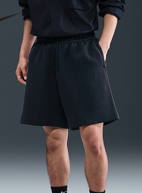 Nike/耐克正品2025男士系带宽松运动柔软刺绣休闲短裤HJ0693-010