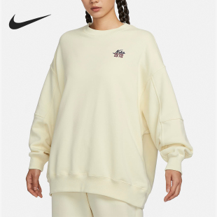113 Nike 耐克官方正品 新款 女士针织圆领宽松透气运动卫衣FV8444