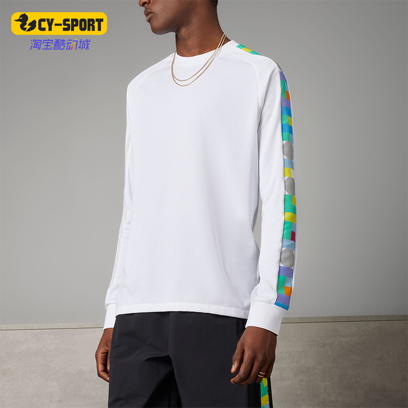 Adidas/阿迪达斯正品秋季新款男装足球运动圆领长袖T恤HY4732