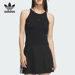 修身 三叶草女士运动无袖 背心T恤KE3818 阿迪达斯官方正品 Adidas