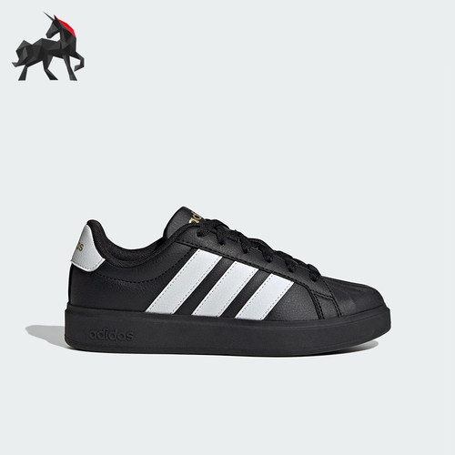 Adidas/阿迪达斯正品STREETTALK大童休闲运动系带耐磨板鞋JS5053