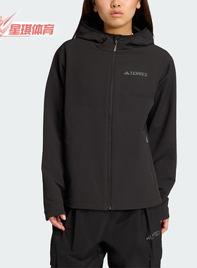 Adidas/阿迪达斯正品2025秋季款女士宽松户外运动保暖外套KE6435