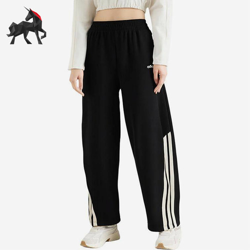 Adidas/阿迪达斯正品春秋女士运动针织宽松经典户外长裤KA2589