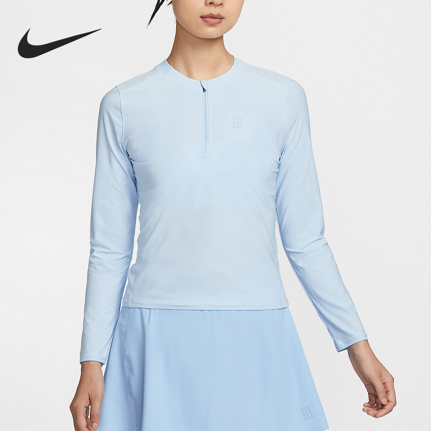 Nike/耐克官方正品Dri-FIT女士运动轻盈网球长袖T恤FZ6738-441,运动服/休闲服装,运动T恤,淘宝优惠券,粉丝福利购,淘宝优惠卷