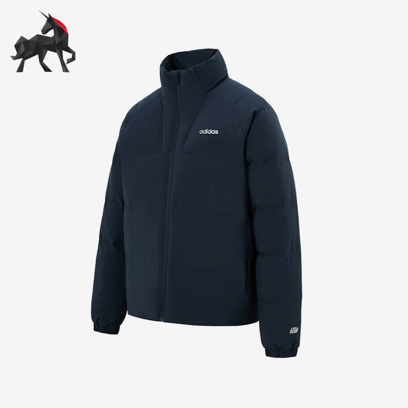 Adidas/阿迪达斯正品冬季男士立领复古经典轻盈保暖羽绒服KC4634