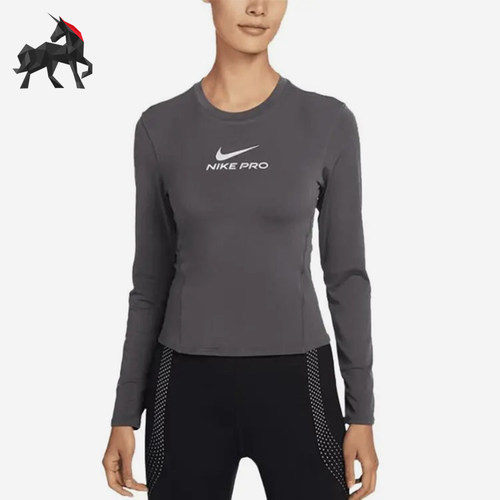 Nike/耐克正品NikePro长袖上衣新款女经典运动长袖T恤IQ0837-036