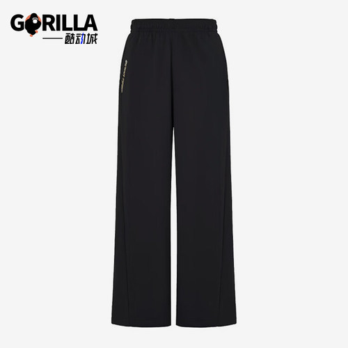 Adidas/阿迪达斯正品女士直筒透气系带中腰运动休闲裤KS2409