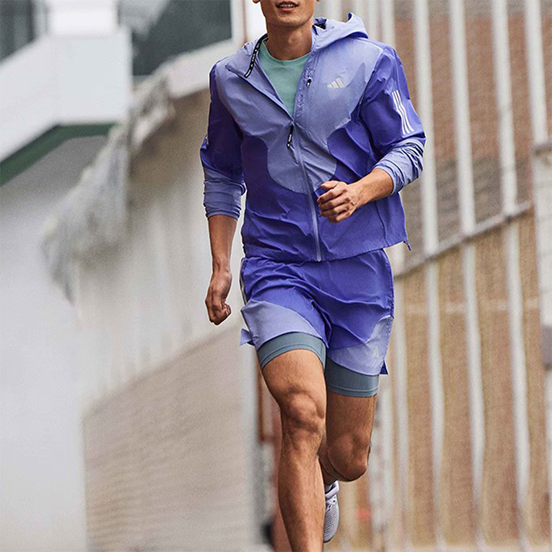 阿迪达斯男士透气训练短裤