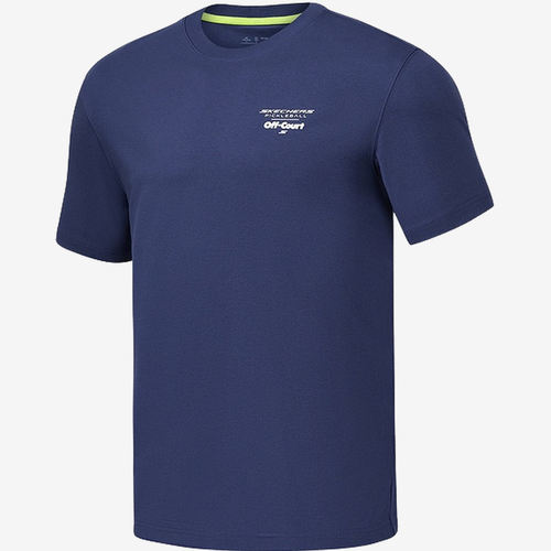 Skechers斯凯奇正品儿童款透气运动休闲短袖T恤P225M025-00DU