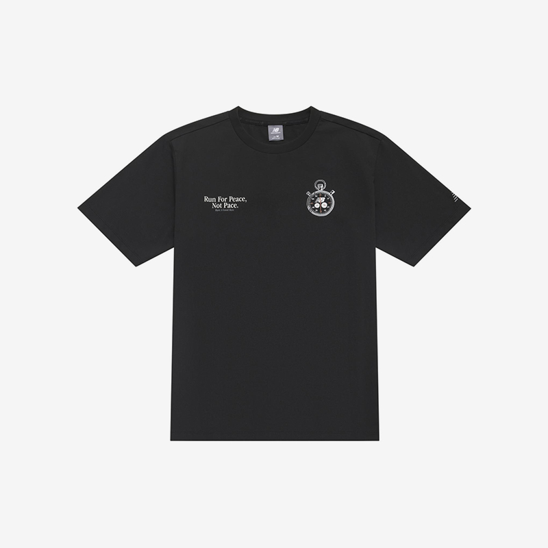 New Balance/NB正品夏季新款男子宽松透气运动短袖T恤NEE25041-BK