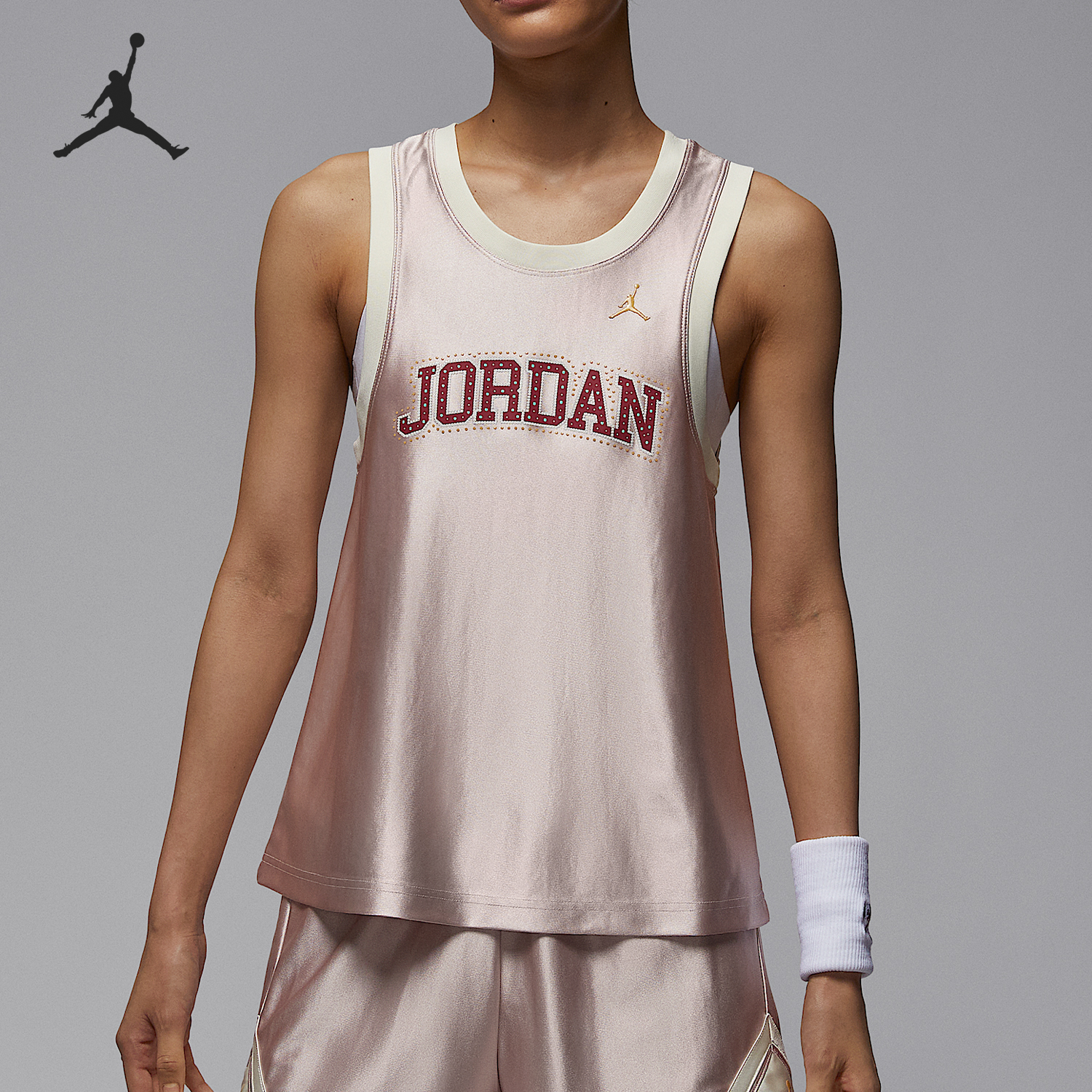Nike/耐克正品JORDAN女士透气无袖宽松运动背心II0486-667