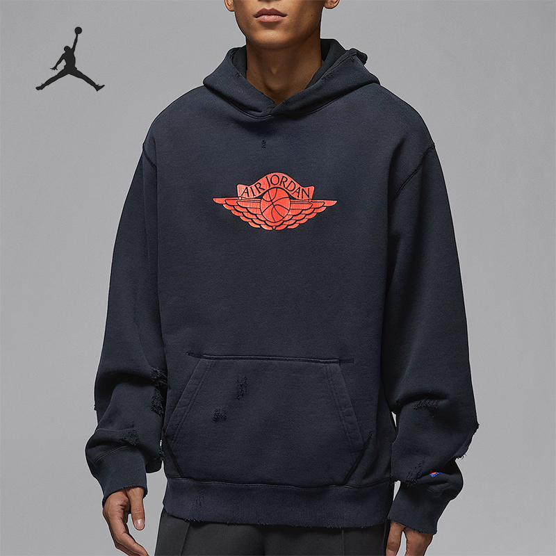 Nike/耐克正品JORDAN男士运动宽松连帽经典卫衣套头衫IB3004-010