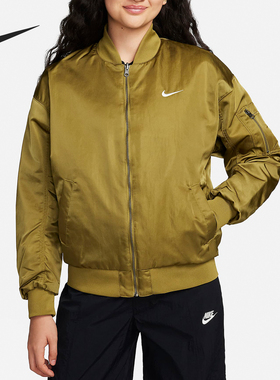 Nike/耐克正品春季新款女士双面穿梭织运动棉夹克DV7877-307