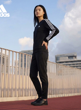Adidas/阿迪达斯正品2025秋季款女士圆领套头耐穿卫衣HZ5744