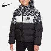 Nike 023 HA5142 耐克官方正品 PUFFER大童休闲运动保暖连帽棉服