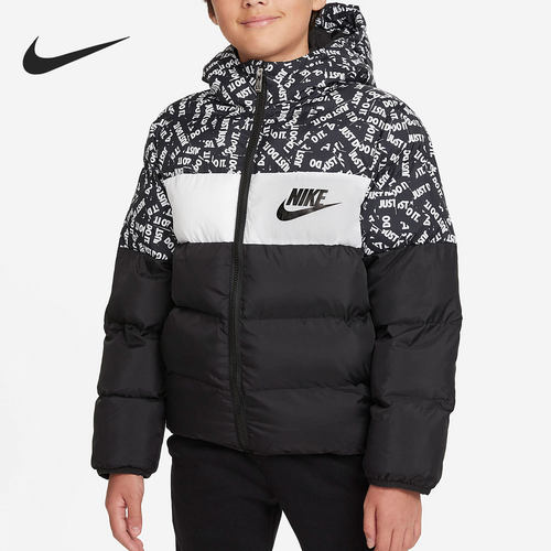 耐克大童休闲运动连帽棉服